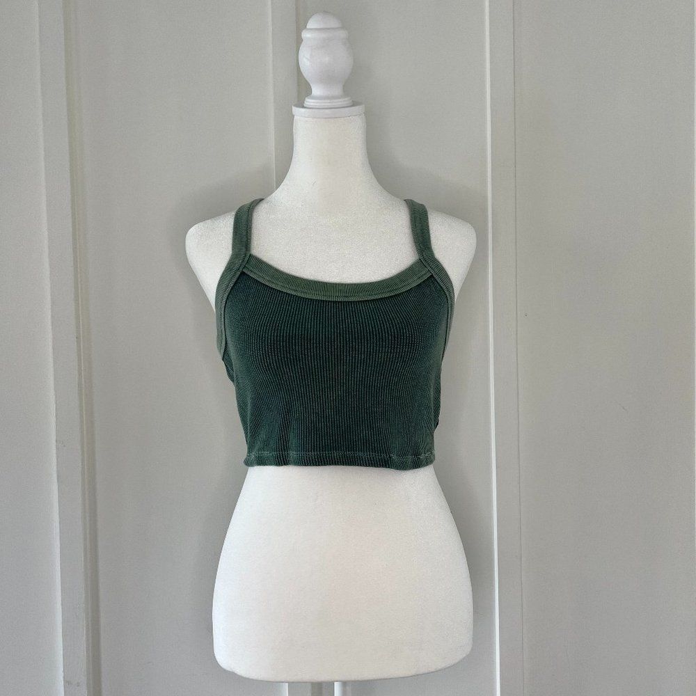 Wild Fable Women's Green Crop-top Size M